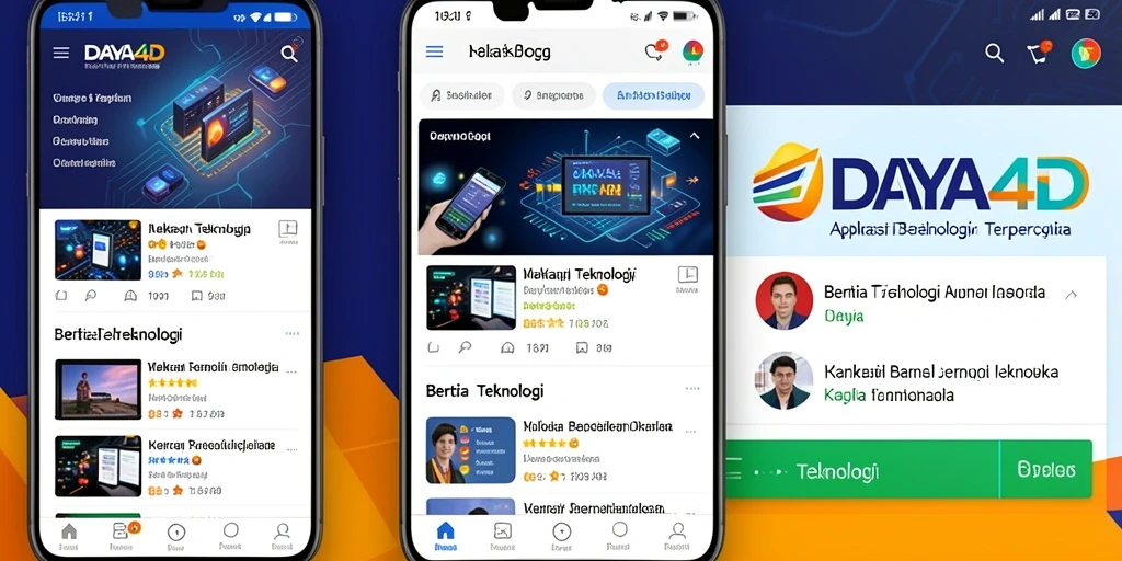 Tampilan antarmuka aplikasi DAYA4D yang informatif dan menarik.