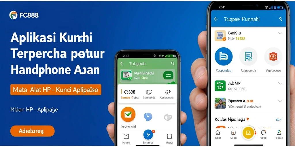 Antarmuka FC888 menampilkan kunci aplikasi dengan mudah.