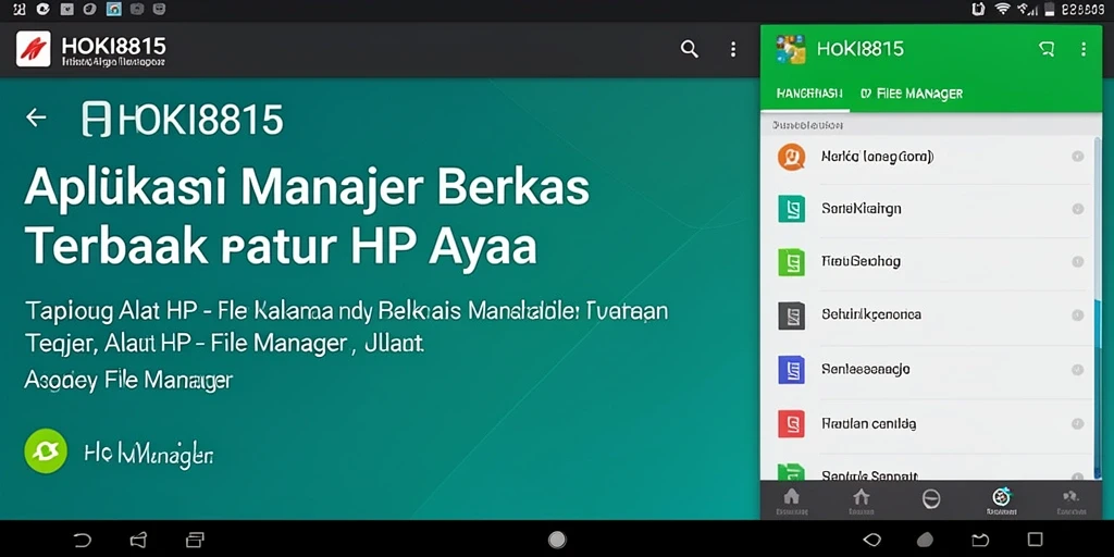Tampilan antarmuka HOKI8815 yang memudahkan pengelolaan file.