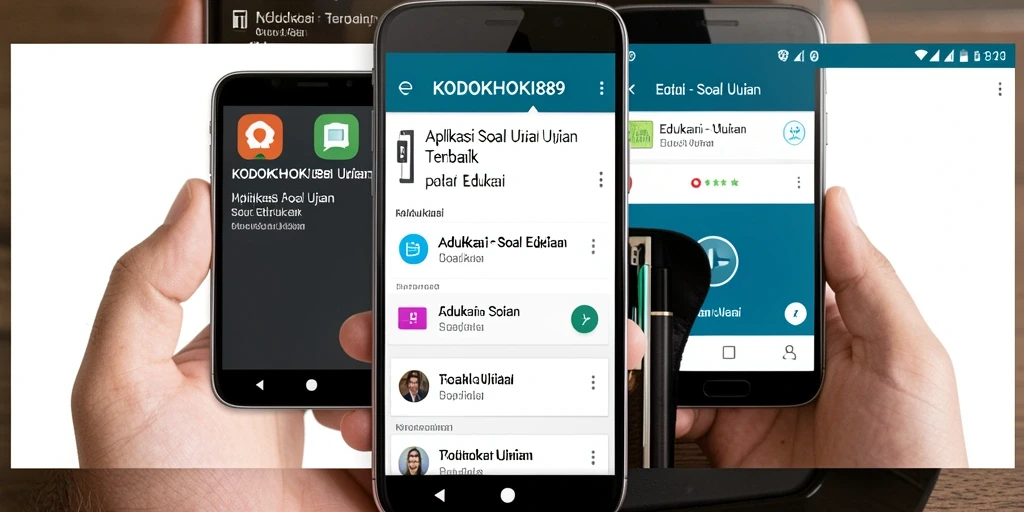 Tampilan antarmuka KODOKHOKI889 untuk soal ujian.