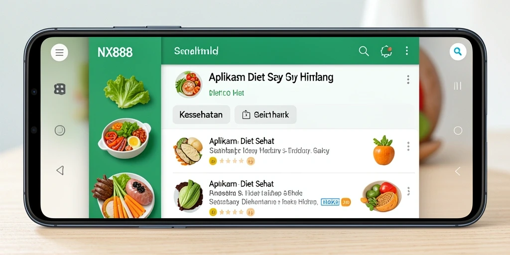 Antarmuka NX888 yang simpel dan fungsional untuk Diet Sehat.
