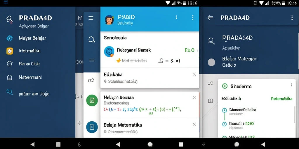 Tampilan antarmuka aplikasi PRADA4D yang interaktif dan edukatif.