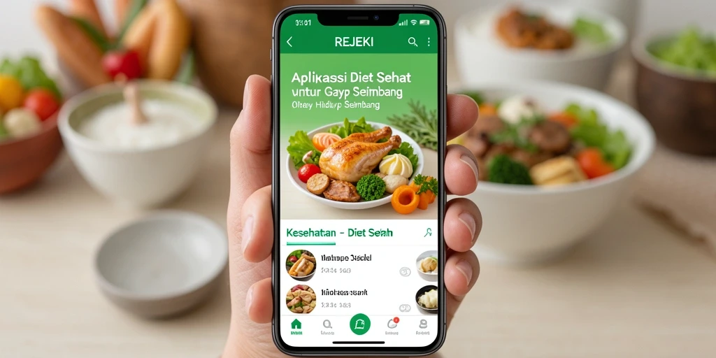 Antarmuka aplikasi REJEKI yang sederhana dan mudah digunakan.