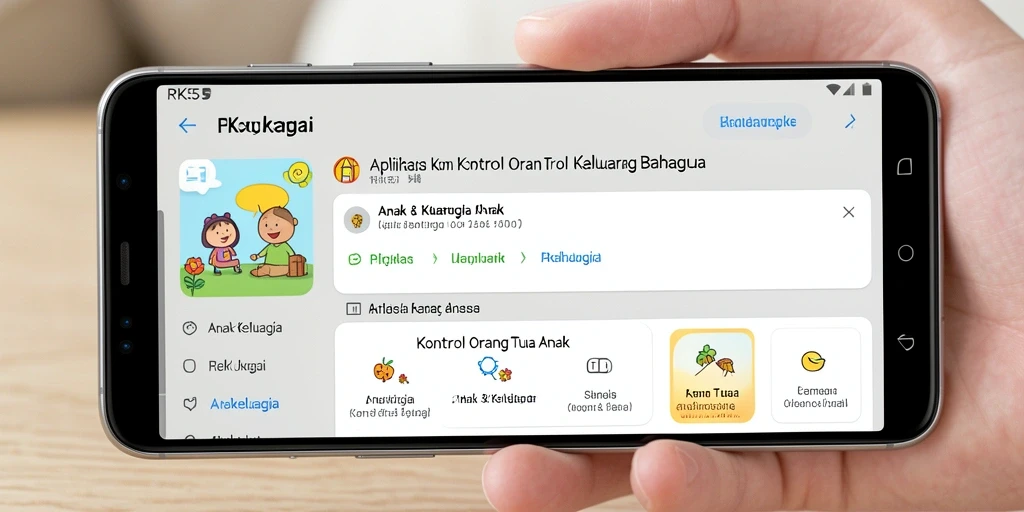 Antarmuka RK55 yang intuitif untuk kontrol orang tua.