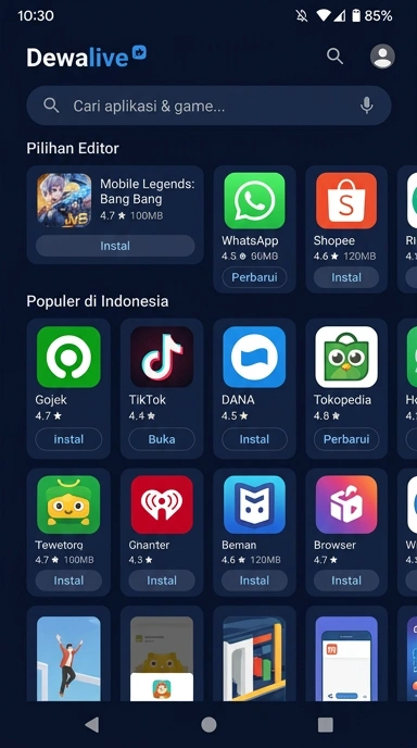 Aplikasi Populer & Kanal Uji di Dewalive — Temukan Pilihan Terbaik